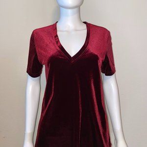 Velvet maroon top